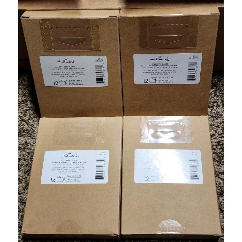 Hallmark Blank Inside Cards All Occasions Plant Succulent In Pot Lot Of‎ 4 Boxes